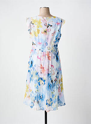 Rochie midi mâneci scurte mâneci scurte albastru COMMA, femeie
