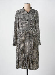 Rochie midi croială fluidă mâneci lungi negru MOLLY BRACKEN femeie