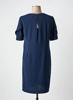 Rochie scurtă mâneci scurte mâneci scurte albastru CHRISTINE LAURE femeie