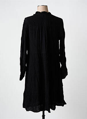 Rochie midi croială fluidă mâneci lungi negru SEE U SOON femeie