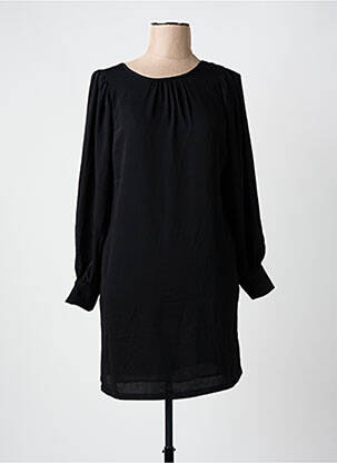 Rochie scurtă croială fluidă mâneci lungi negru SEE U SOON femeie