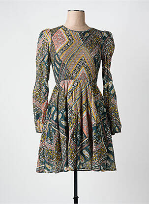 Rochie scurtă mâneci lungi mâneci lungi verde MOLLY BRACKEN femeie