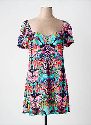 Rochie scurtă mâneci scurte mâneci scurte roz DESIGUAL femeie
