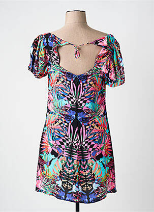 Rochie scurtă mâneci scurte mâneci scurte roz DESIGUAL femeie