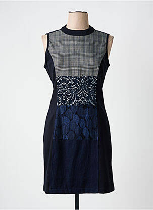 Rochie scurtă fără mâneci fără mâneci albastru DESIGUAL femeie