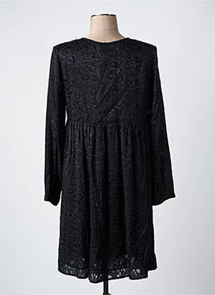 Rochie scurtă croială fluidă mâneci lungi negru LE TEMPS DES CERISES femeie
