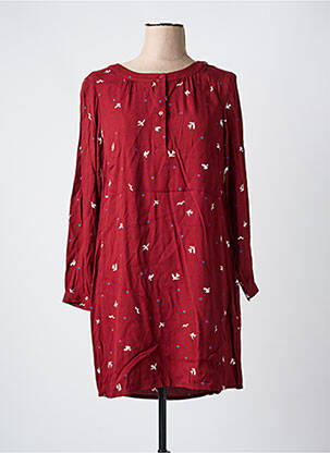 Rochie scurtă croială fluidă mâneci lungi portocalie NICE THINGS femeie