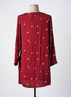 Rochie scurtă croială fluidă mâneci lungi portocalie NICE THINGS femeie