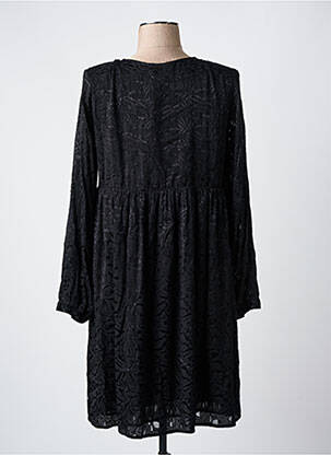 Rochie scurtă croială fluidă mâneci lungi negru LE TEMPS DES CERISES femeie