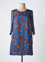 Rochie scurtă mâneci 3/4 mâneci 3/4 maro SEE U SOON femme