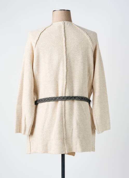 Vestă cu mâneci lungi bej SEE U SOON femeie