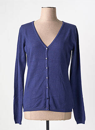 Vestă cu mâneci lungi albastru TRICOTONIC femeie