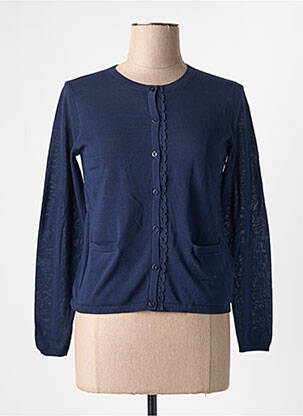 Vestă cu mâneci lungi albastru NICE THINGS femeie