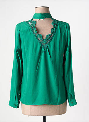 Cămașă țesătură crep mâneci lungi verde NOEMIE & CO femeie