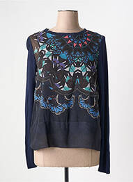 Tricou mâneci lungi mâneci lungi albastru DESIGUAL femme