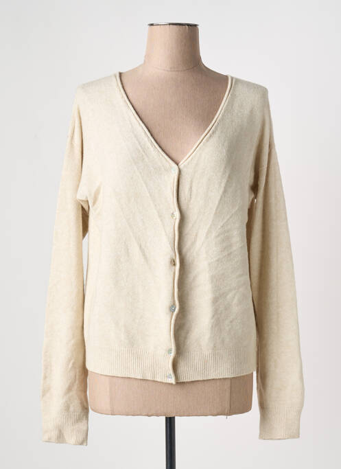 Vestă cu mâneci lungi bej SIGNE NATURE femeie