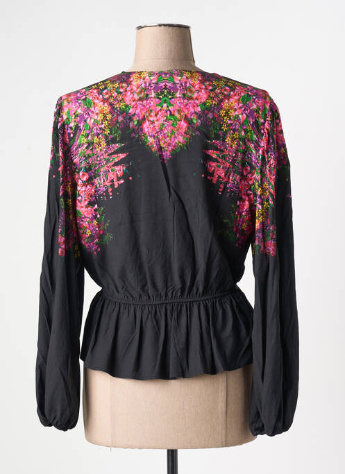 Top negru DESIGUAL femeie