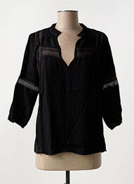 Bluză mâneci 3/4 mâneci 3/4 negru SEE U SOON femme