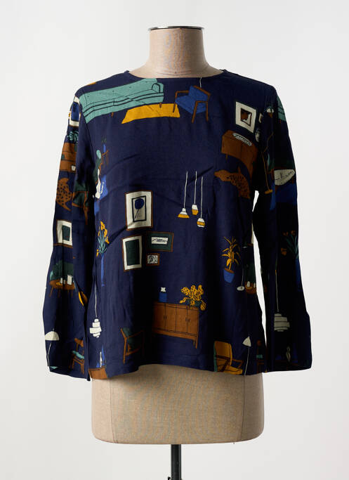 Top albastru NICE THINGS femeie