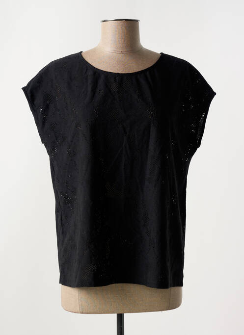 Tricou negru SEE U SOON femeie