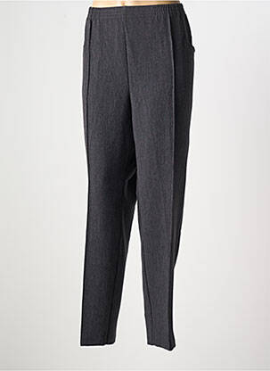 Pantalon drept talie elastică gri GRIFFON femeie