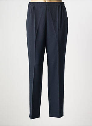 Pantalon drept talie elastică albastru GEVANA femeie