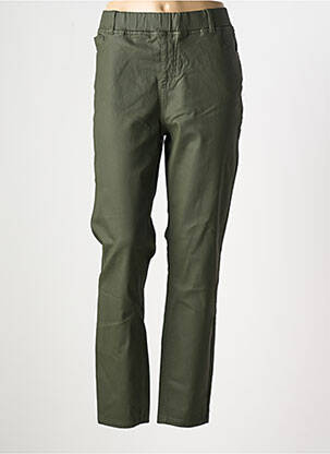 Pantalon drept talie elastică verde CISO femeie