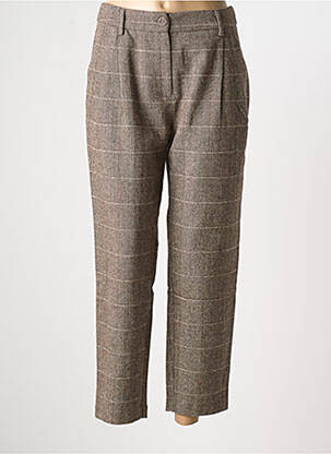 Pantalon 7/8 talie înaltă talie înaltă maro MOLLY BRACKEN femeie