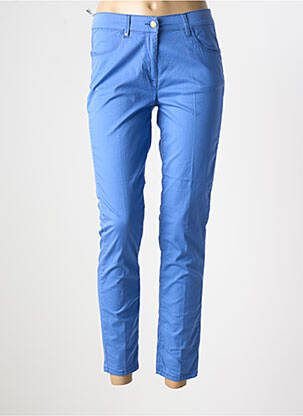 Pantalon slim buzunare albastru VIRGINIA BLU' femeie