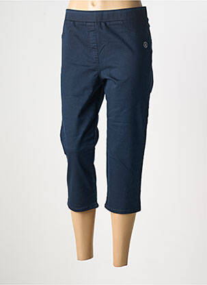 Pantalon trei sferturi talie elastică albastru CONCEPT  K femeie