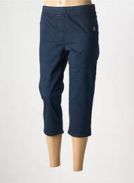 Pantalon trei sferturi talie elastică albastru CONCEPT  K femme