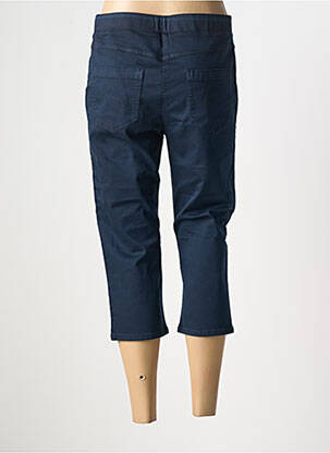Pantalon trei sferturi talie elastică albastru CONCEPT  K femeie