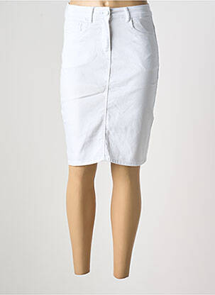 Fustă midi alb GRIFFON femeie