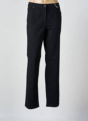 Pantalon drept închidere cu fermoar sub clapetă cu nasturi negru GERRY WEBER femeie