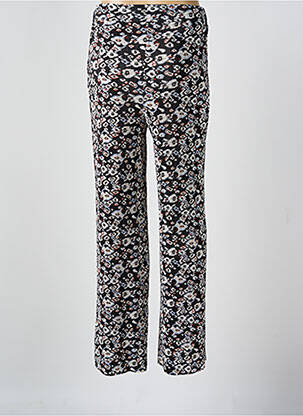 Pantalon drept talie elastică negru GARCIA femeie
