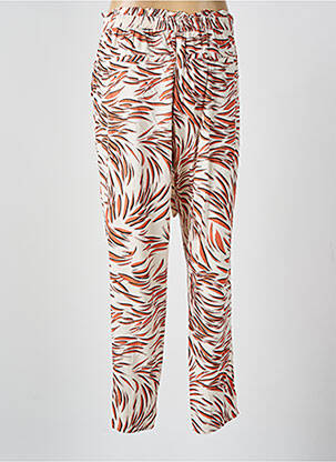 Pantalon drept talie elastică portocalie GARCIA femeie
