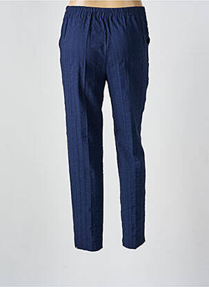 Pantalon slim talie elastică albastru GEVANA femeie