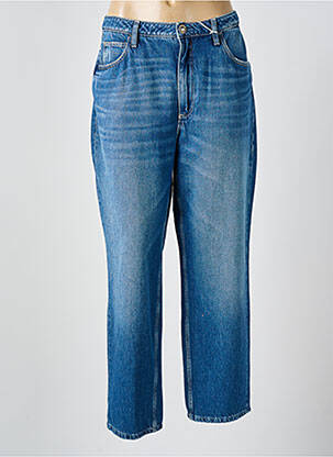 Blugi cu croială dreaptă albastru GUESS femeie