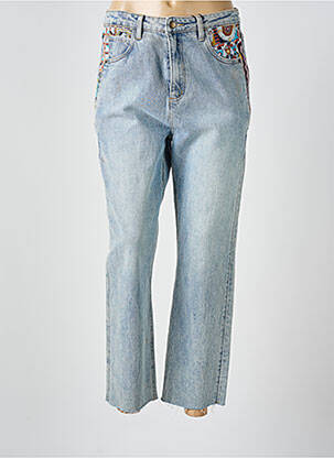 Blugi cu croială dreaptă albastru DESIGUAL femeie