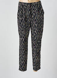 Pantalon 7/8 închidere cu fermoar sub clapetă cu cârlig negru MOLLY BRACKEN femeie