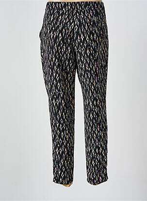 Pantalon 7/8 închidere cu fermoar sub clapetă cu cârlig negru MOLLY BRACKEN femeie