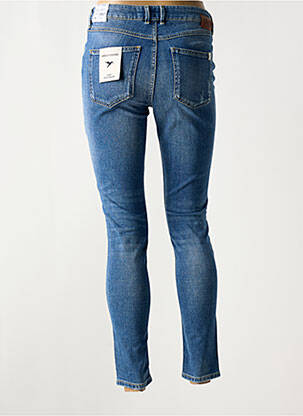 Blugi skinny efect uzat decolorat talie înaltă albastru RED LEGEND femeie