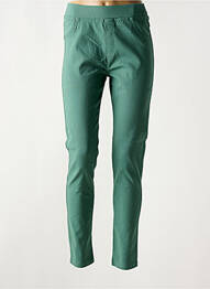 Jegging țesătură denim talie înaltă verde CHRISTY femeie