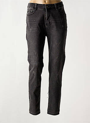 Blugi cu croială slim negru BS JEANS femeie