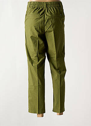 Pantalon 7/8 talie înaltă talie înaltă verde KANOPE femeie