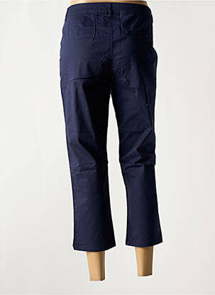 Pantalon 7/8 talie cu cleme mărime normală albastru JENSEN femeie