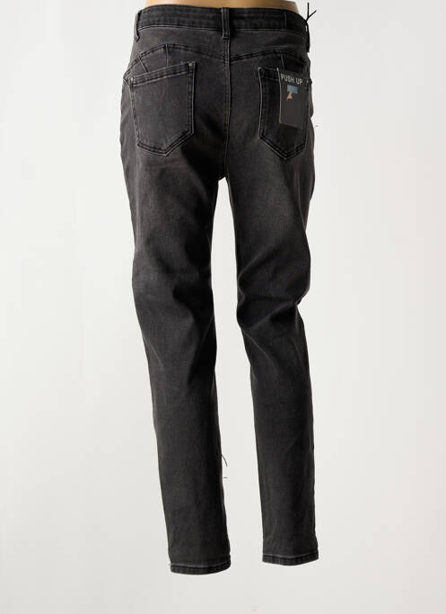 Blugi cu croială slim negru BS JEANS femeie