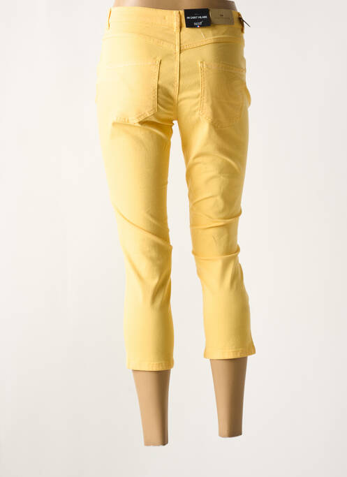 Pantalon trei sferturi galben BRUNO SAINT HILAIRE femeie