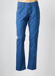 Pantalon slim țesătură poplin mărime normală albastru TERRITOIRE D'HOMME homme