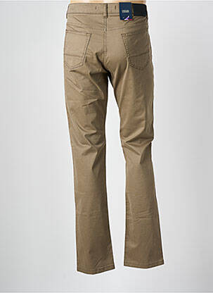 Pantalon slim țesătură poplin mărime normală maro TERRITOIRE D'HOMME bărbat